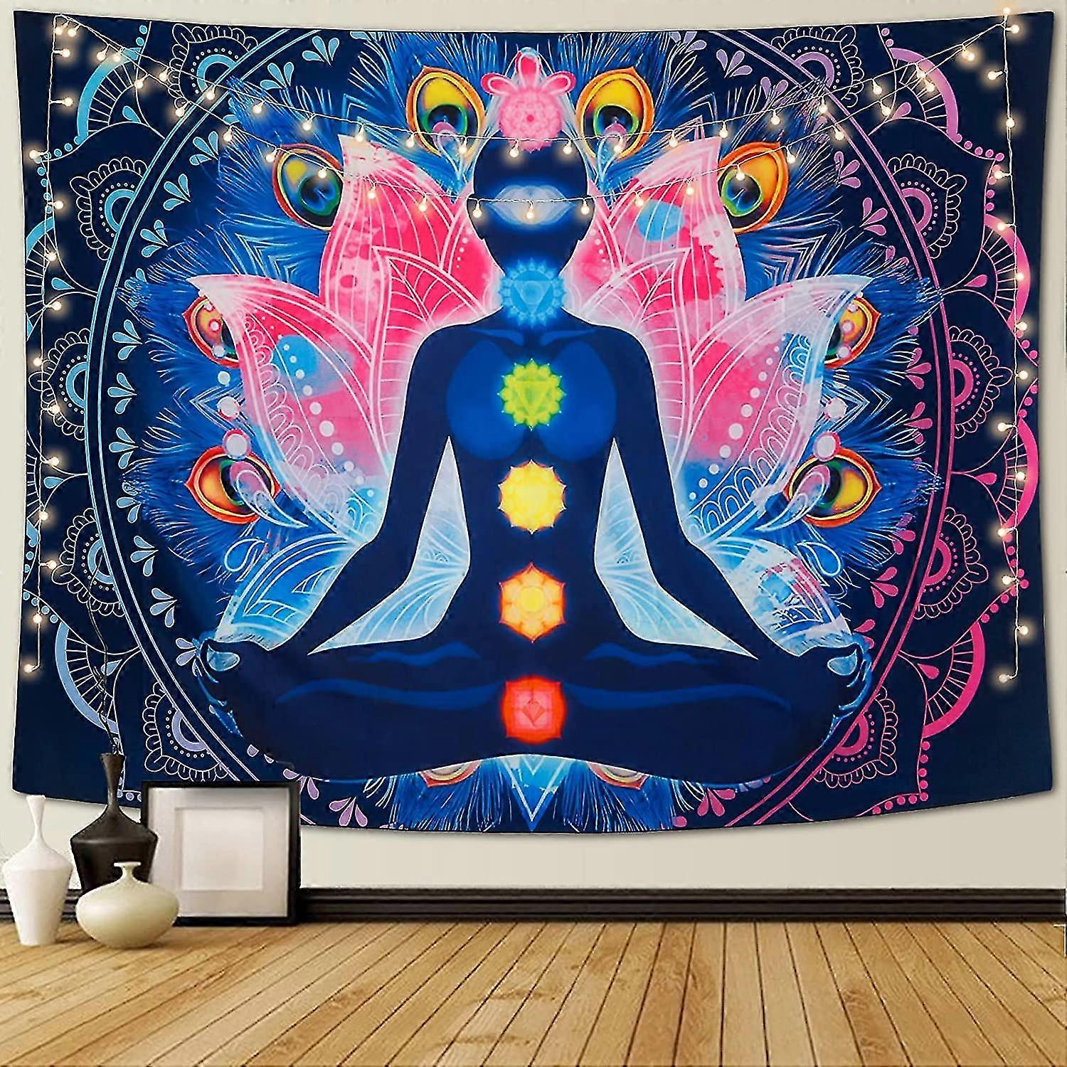 Seven Chakra Tapestry Yoga Meditation Tapestry Wall Hanging