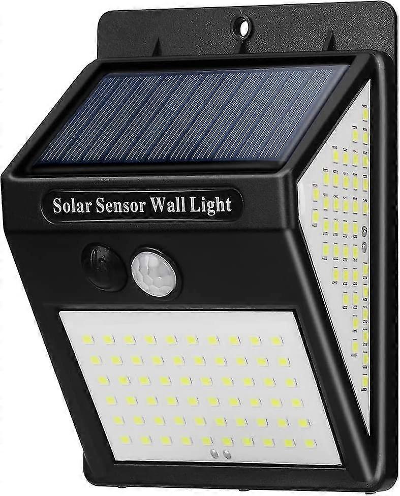 solar powered outdoor light,motion sensor,3 modes [1 pack 144 led] waterproof wireless[energy class a+]