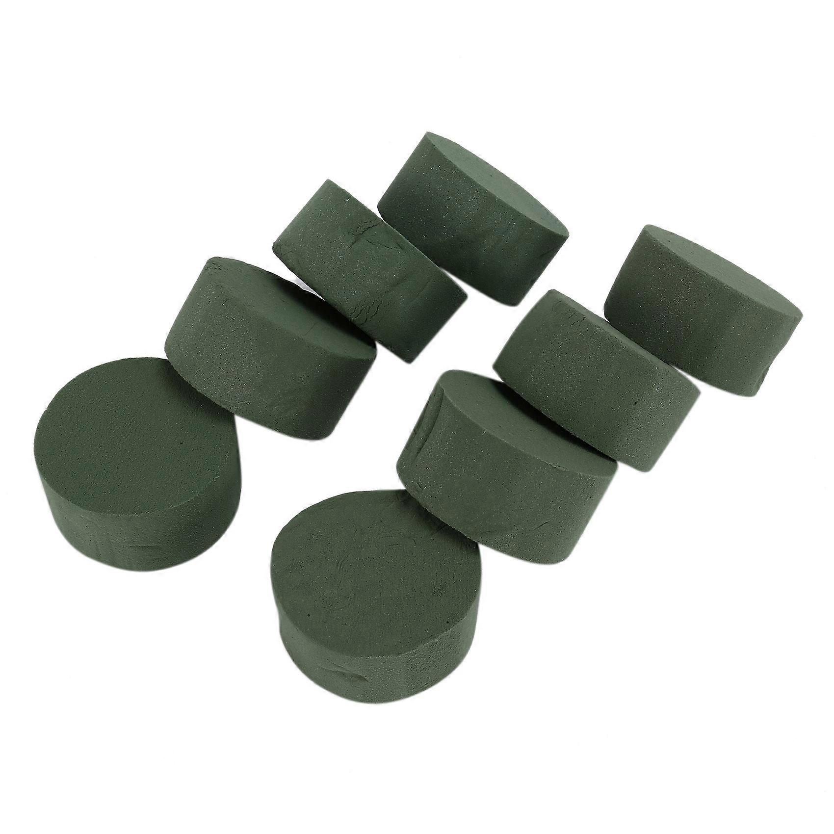 8 Pack DIY Flower Arrangement Kit Green Round Wet Floral Foam, Wedding Aisle Flowers, Party Decorat