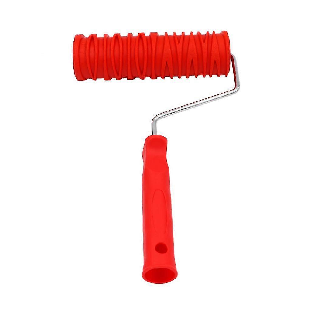 7-Inch Assorted Embossed Pattern Painting Roller with Plastic Handle 2