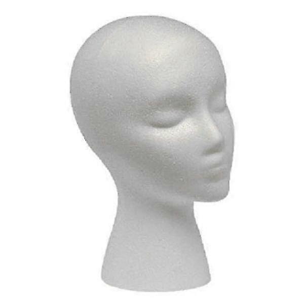 Styropor Schaum Mannequin Perücke Kopf Display Hut Kappe Perücke Halter Weiß Schaum Kopf