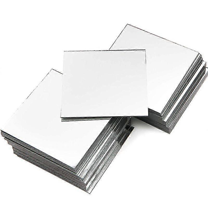 Removable Mirror Wall Sticker Square Mirror (16, 15 X 15 Cm)