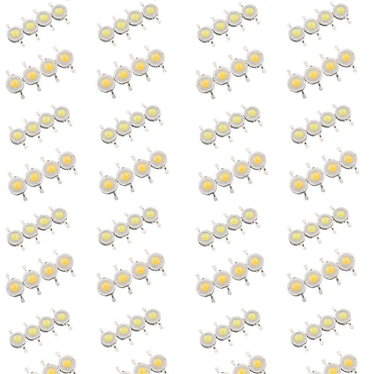500 Pieces High Power 2 Pin 3W Warm White LED Bead Emitters 100-110Lm