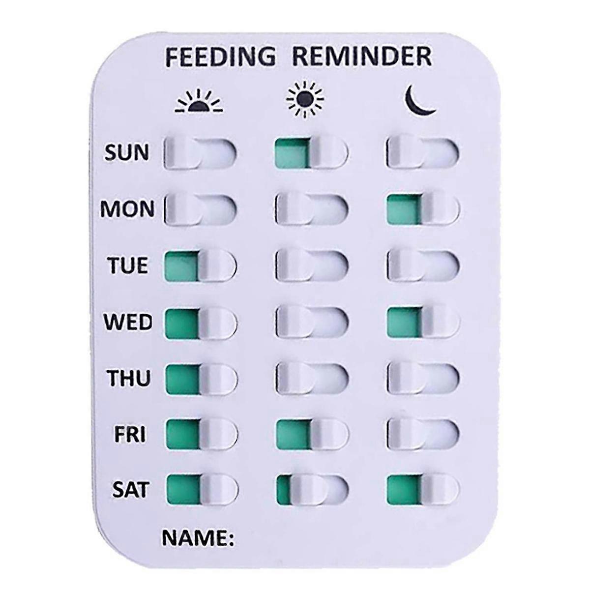 Hundefütterungserinnerung, magnetische ODER doppelseitige Klebstoffanwendung, Erinnerung an die Fütterung von Haustieren