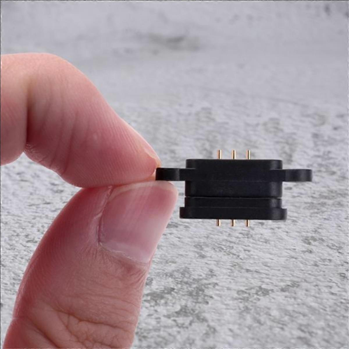 20Pairs 3Pin Spring Loaded Magnetic Pogo Pin Connector 3 Positions Magnets Pitch 2.3MM Through Hole