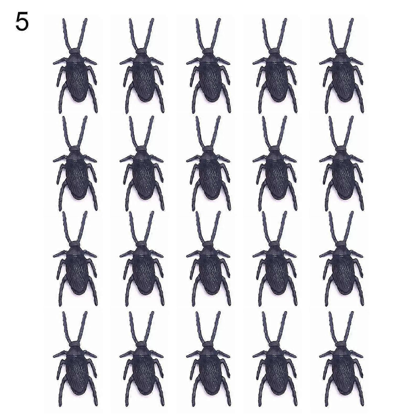 20pcs/set Falsas Baratas Novidade Real-Looking Long Lasting Piada Piada Baratas Brinquedos para o Halloween