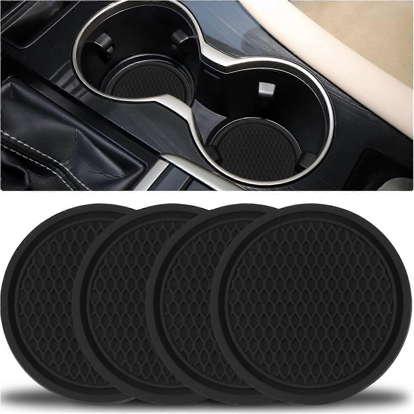 Car Cup Coaster 4PCS Universal Non-Slip Cup Holders Embedded in Ornaments Coaster Car Interior Accessories