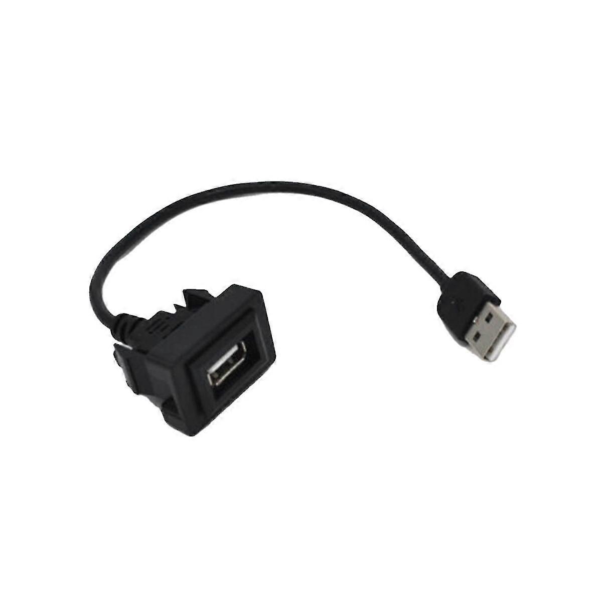 Usb Dashboard Port Panel Mount For Current Outlet Usb Socket 2.0 Port Panel Extension Cable Adapter