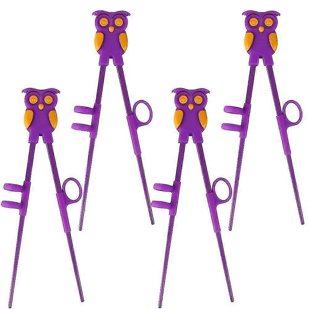 4 Pcs Kid Chopsticks, Learning Chopsticks Helper For Kids, Training Chopsticks With Animals For Beginners