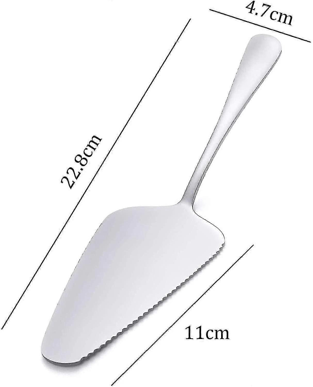 Scoop à gâteau de 10 pièces avec poignée, couverts à gâteau en acier inoxydable, cuillère à gâteau et cuillère à gâteau