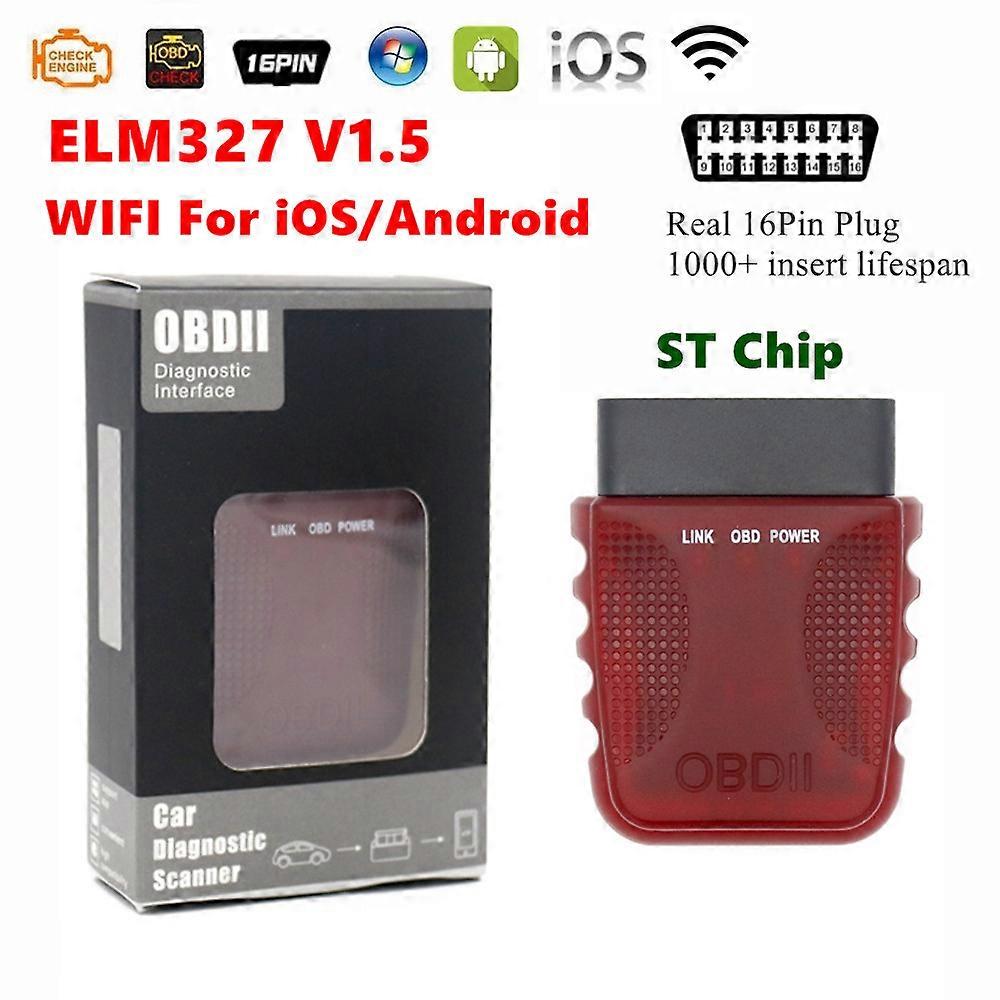 V015-1/017-1 ELM327 Hardware 1.5 Without 25K80 And Bluetooth 4.0 Support Android Apple OBDII Code Reader OBD2Diagnostic Adapter