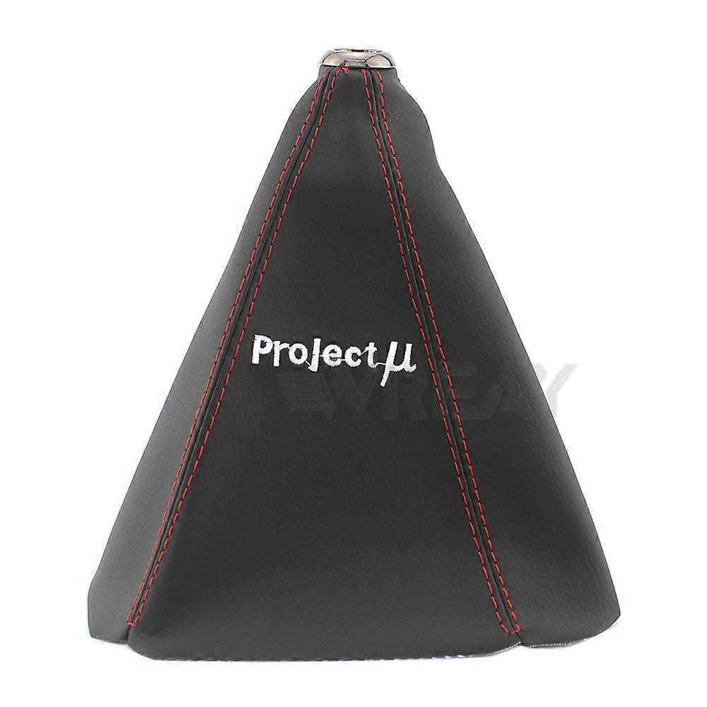 Spoon Blitzjdm Style Pu Leather Gear Shift Collars Car Fabric Gear Shift Knob Lever Stick Collar Gaiter Boot Cover For Honda - Gear Shift Knob