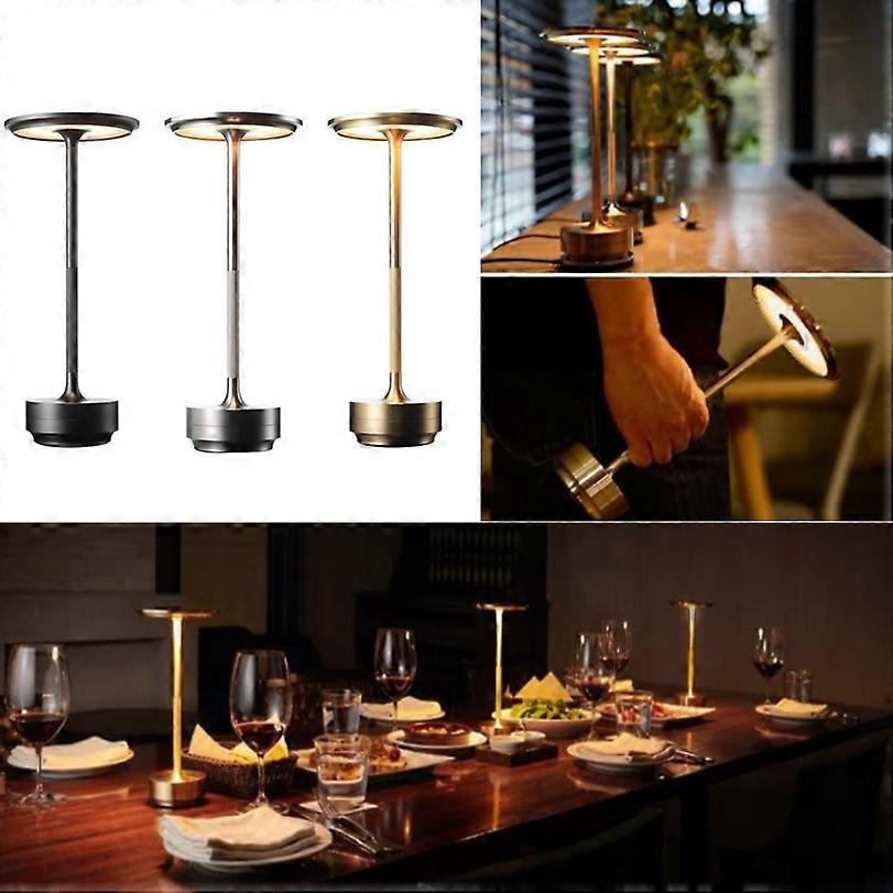 Cordless Table Lamp - Dimmable & Rechargeable Waterproof Desk Light