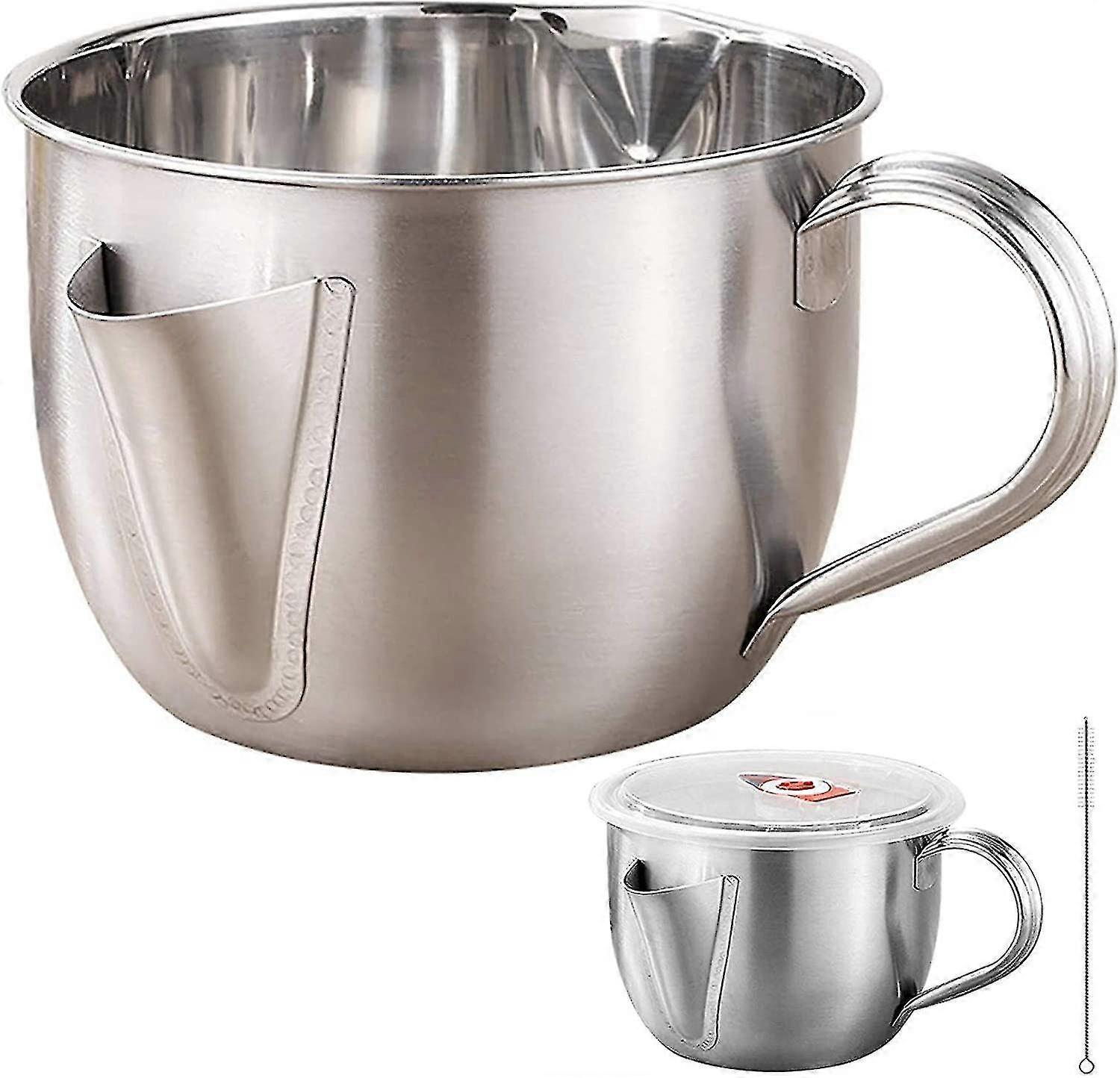 Grease Separator Stainless Steel Grease Separator Grease Separator Stainless Steel Gravy Boat Grease Separator Kitchen Grease Separator Grease Separat