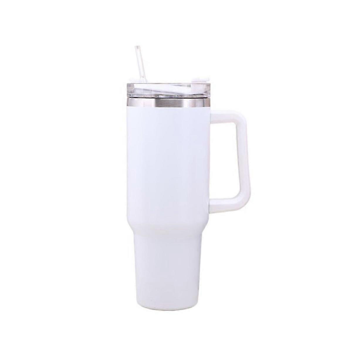 40 Oz Tumbler with Handle and Straw Lid Stainless Steel Insulated Tumblers Travel Mug for Hot and C