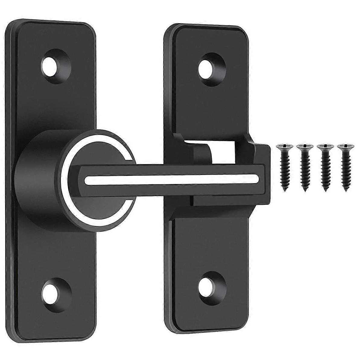 Luminous Barn Door Lock,Sliding Barn Door Latch,180 Degree Heavy Duty Gate Latch Suitable for Garde