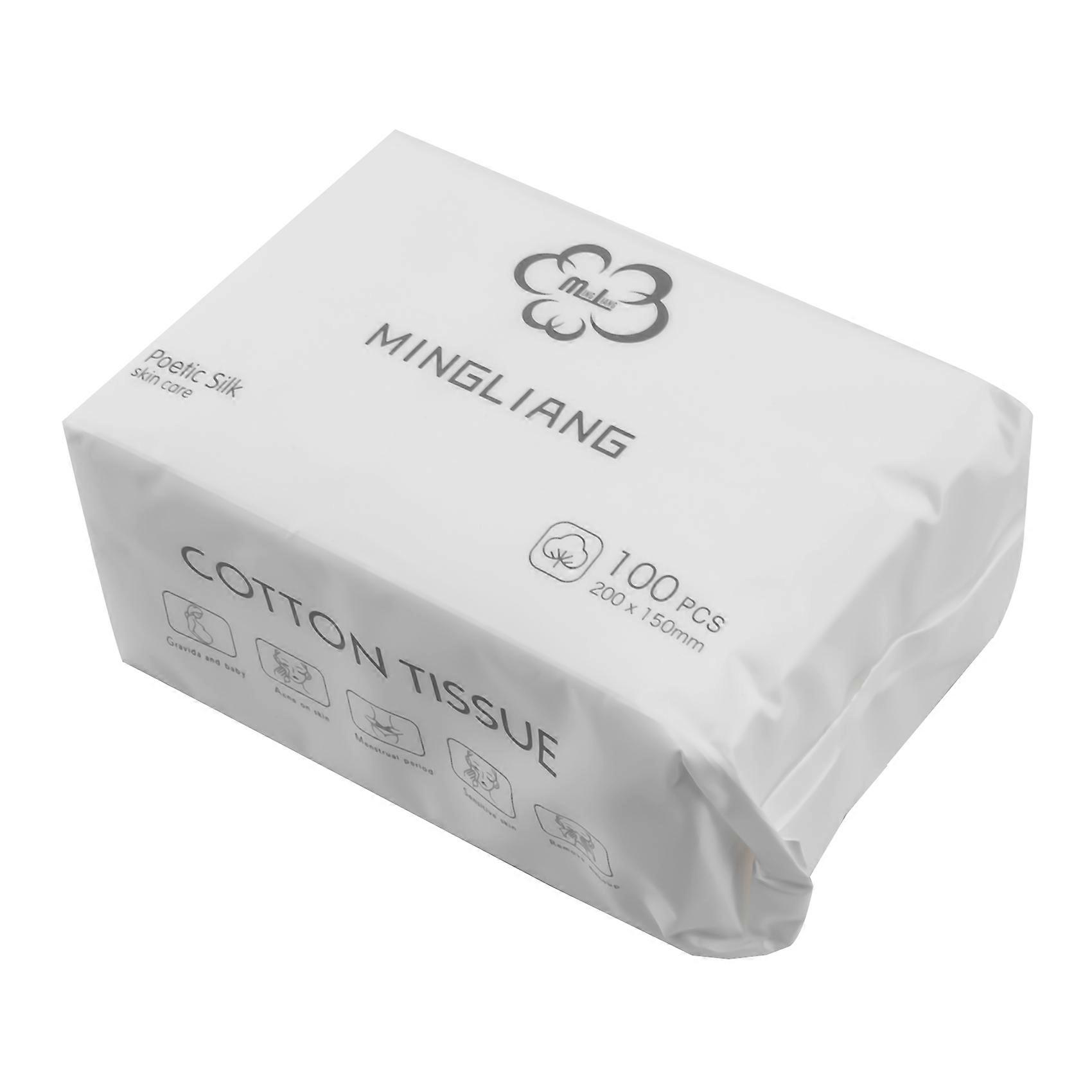100PCS Disposable Wash Face Towel, Clean Face Towel, Make of Cotton, Remove Makeup Towel, Wash Faci