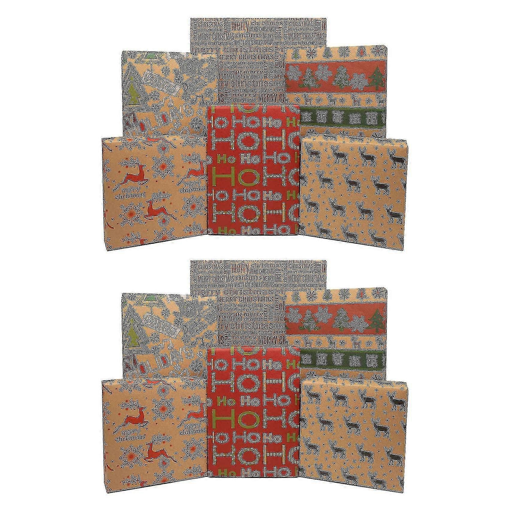 6 Pack Wrapping Paper Sheets,for Birthday Party Wrapping Paper Set