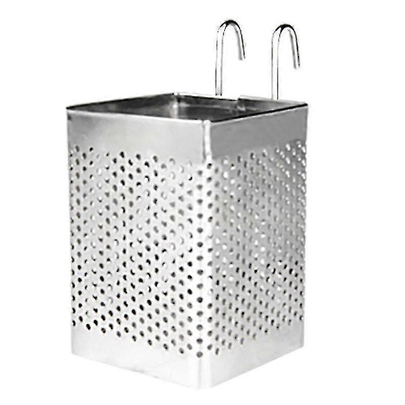 Stainless Steel Tableware Drainer With Hooks Kitchen Utensil(b)