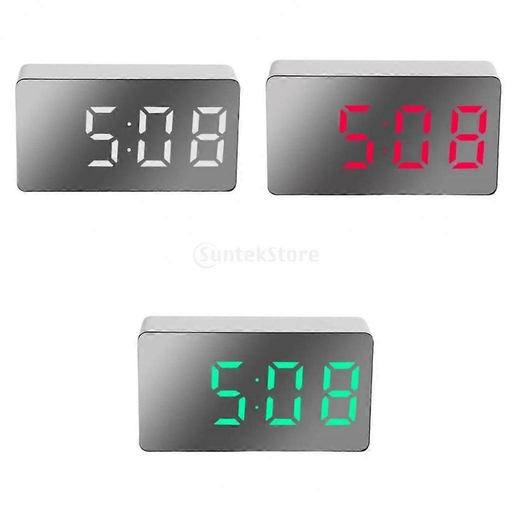 Digital Alarm Clock Large Date Snooze Time 3inch Table Clocks Decoration/