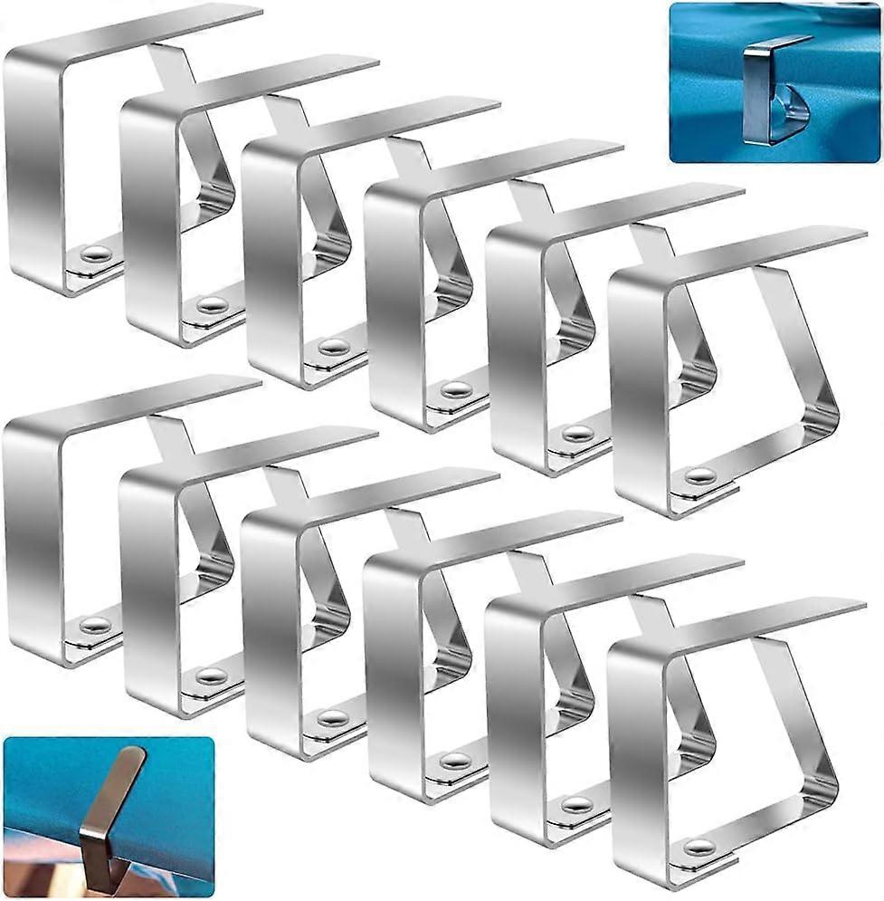 12 PCS Tablecloth Clips, 4CM Tablecloth Clip, 12 PCS Tablecloth Clip, Adjustable