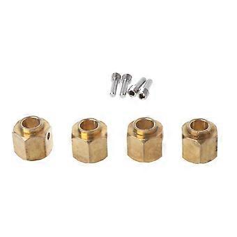 4pcs 6/8/9/10/11 / 12MM Roda de latão mais pesada Hex Adaptador estendido para RC Crawler TR