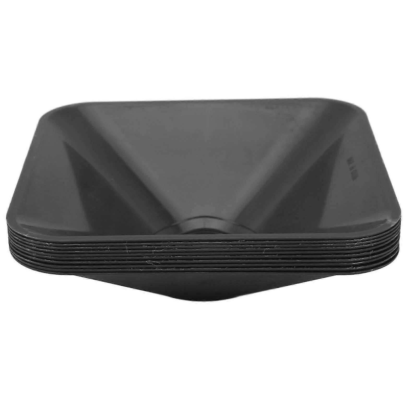 Black 10PCS Stackable Sports Training Cones, Square PE Markers for Basketball Football Games