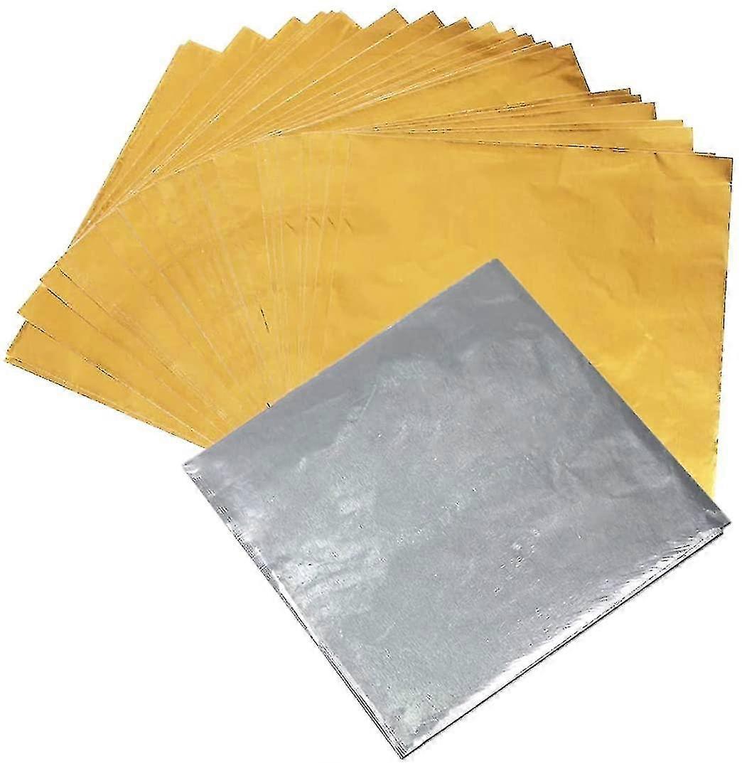 Color Aluminum Foil Candy Wrapping Paper, 10*10cm, Candy Tea Chocolate Wrapping Paper Tin Foil, 200pcs
