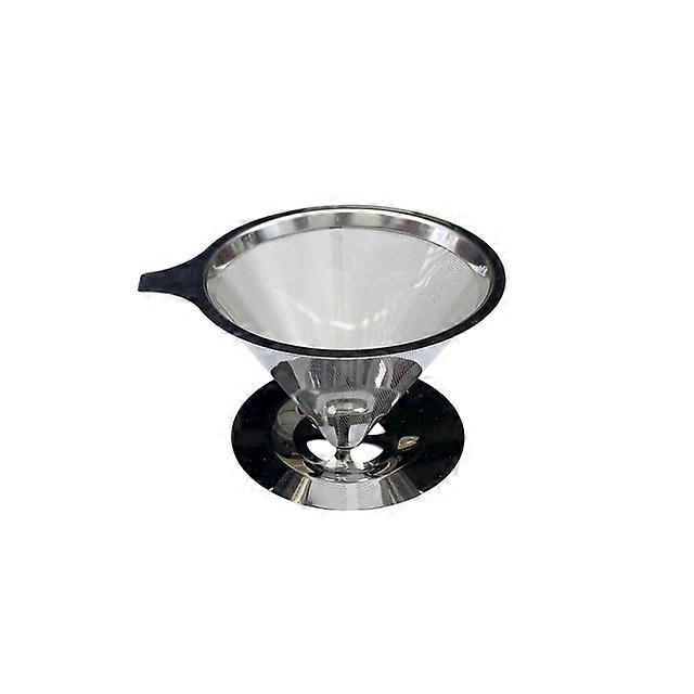 Coffee Filter Holder 304 Stainless Steel Reusable Double Layer Pour Over Coffees Dripper Mesh Espresso Tea Strainer Basket Tools