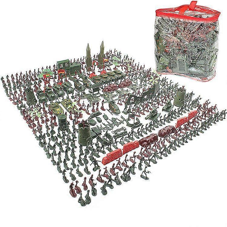 Army Base Playset Toy 4cm-5cm Soldier Army Men Action Figures Kids Toy