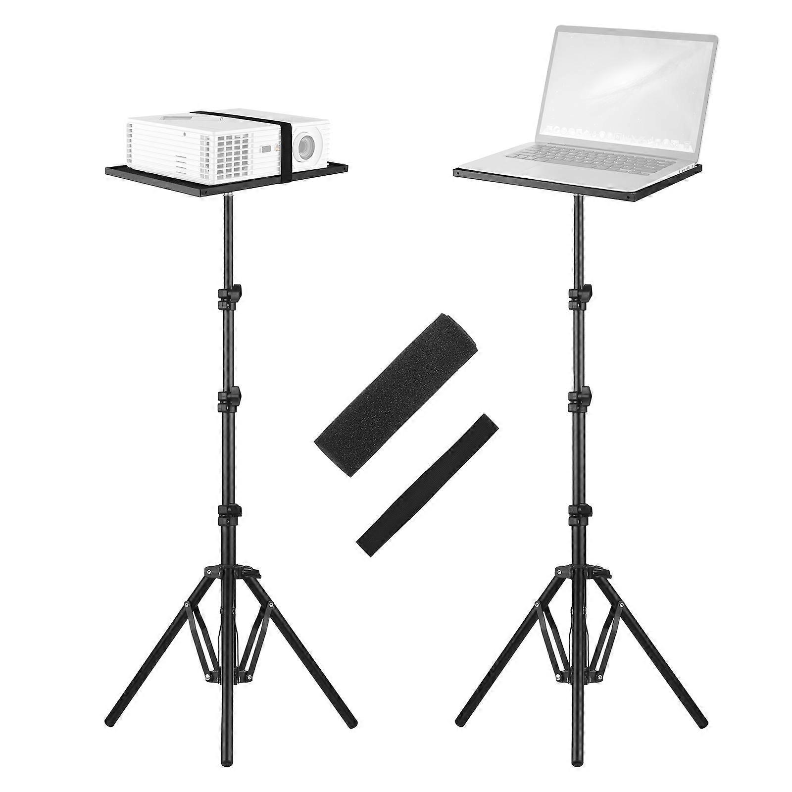 Universal Laptop Projector Tripod Stand & Holder Aluminum Alloy Computer Projector Floor Stand 41-135cm/ 16-53in Ajudtable Height for Stage Studio Out