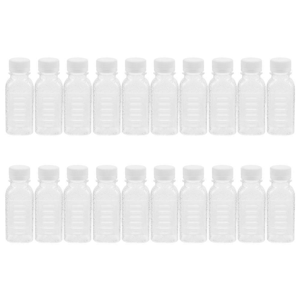 20pcs Household Fridge Milk Container Multi-function Juice Bottles Convenient Milk Bottles 100ml