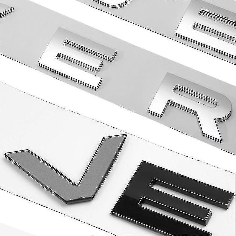 3d Abs Logo Range Rover Letters Emblem Sticker Car Front Hood Badge For ...