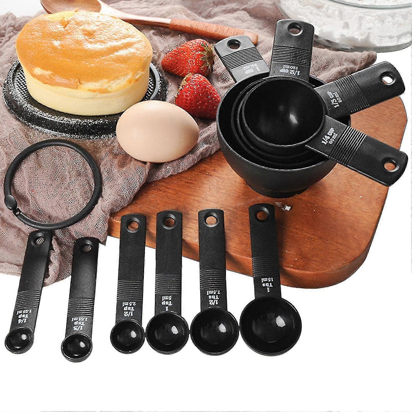 Set Of Ten Measuring ,simply Modern Professional 10-pc Pp Measuring S And Spoons Set With S-1