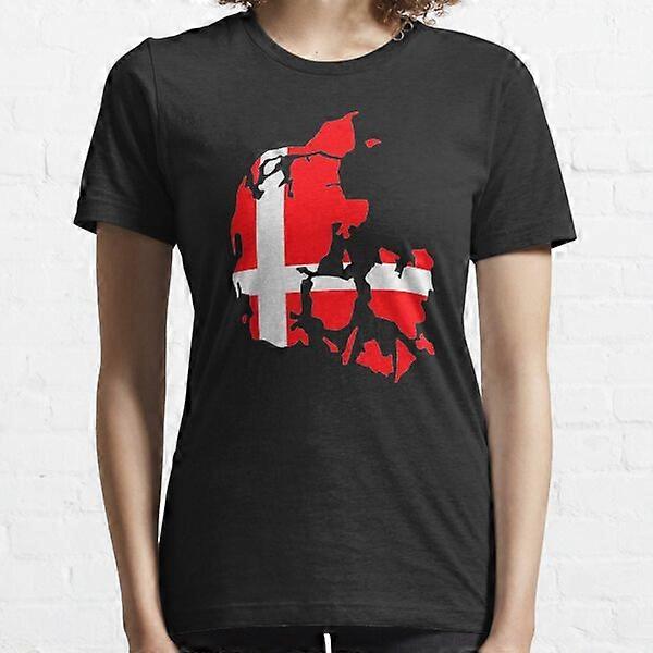 Denmark map flag Essential T-Shirt-RK1277