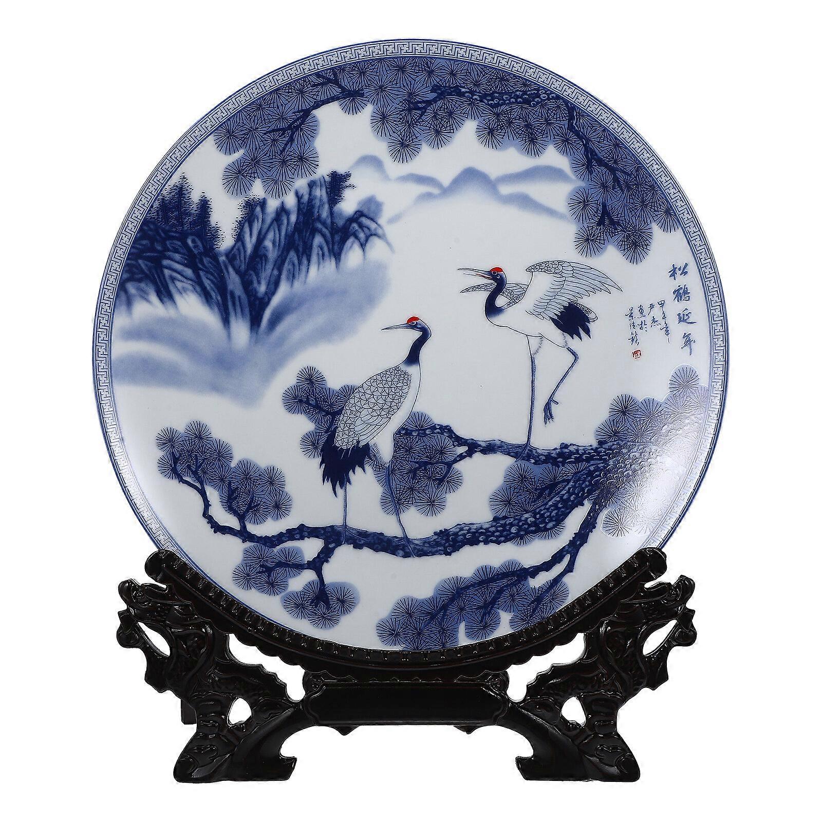 زخرفة لوحة السيراميك مع موقف الزخرفية لوحة السيراميك لوحة الحلوى لوحة العشاء