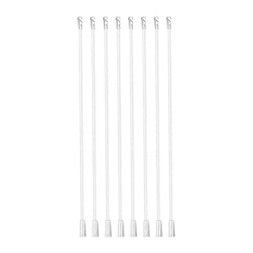 8pcs Plastic Blind Wands Vertical Blinds Replacement Rods 17 Inches Blind Rods with Hook