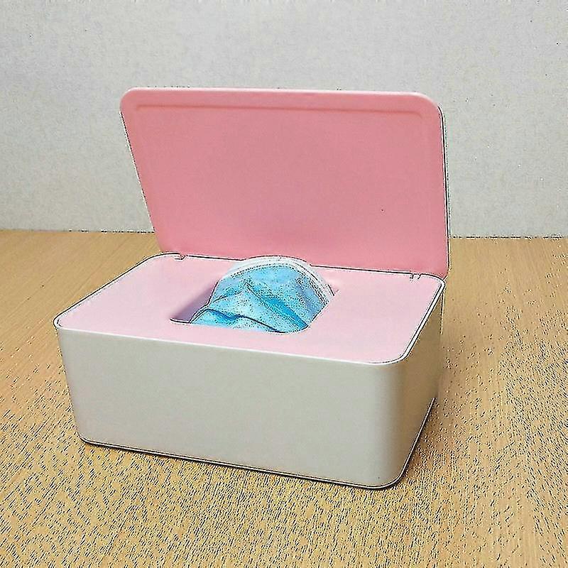 Limpe o caixa de armazenamento de tecido à prova de pó do distribuidor com tampa