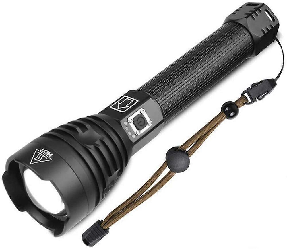 Handheld Lamp 18650 Tactical FlashlightsBlack1Pcs