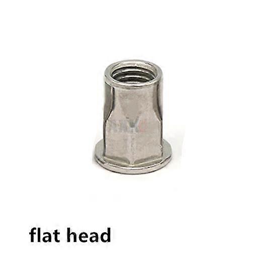 2/10pc M3 M4 M5 M6 M8 M10 M12 304 Stainless Steel Hex Hexagon Flat Head Countersunk Head Binding Rivet Nut Insert Rivnut Nutsert