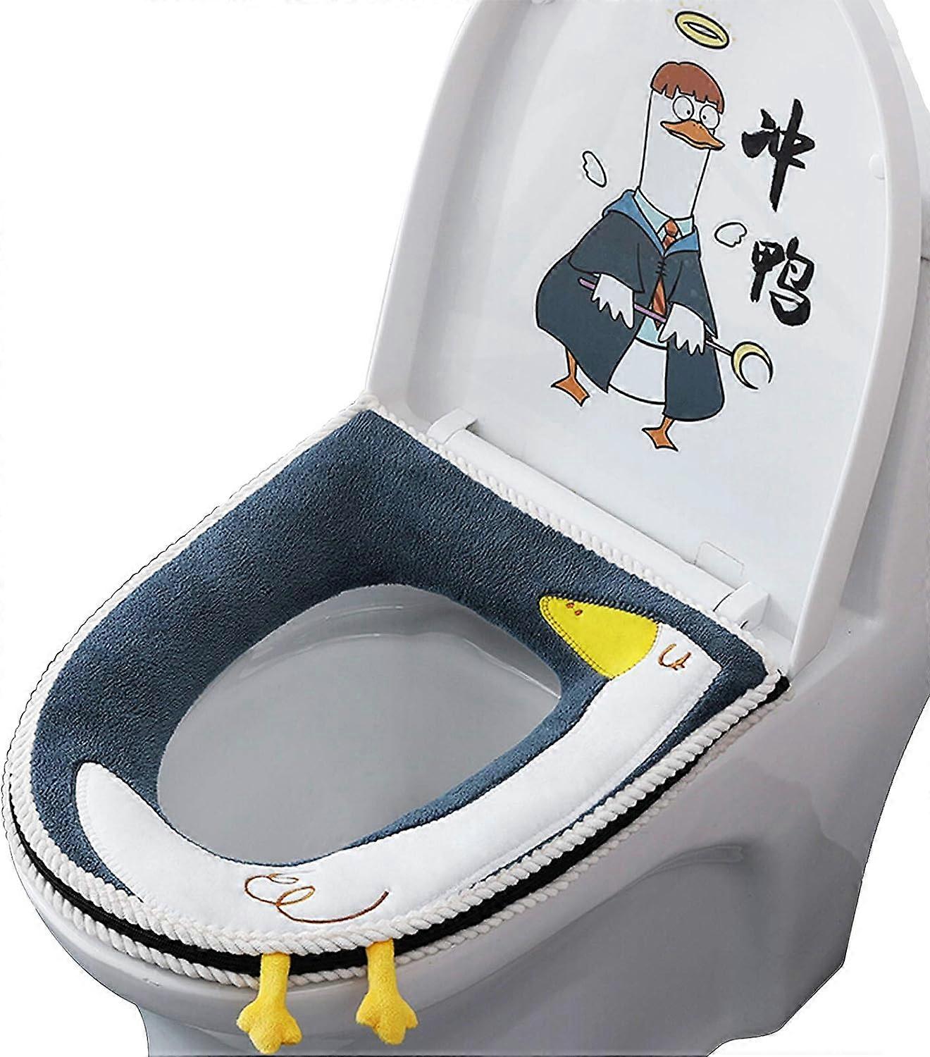 WC-Sitzheizung Universal-WC-Sitz weiches Sitzkissen antibakterielles Leder WC-Sitzbezug waschbar