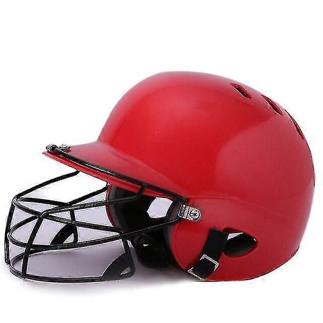 Professional Baseball Softball Cather Helmet Double Lap Batting Helme