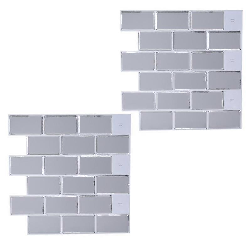 Wall Sticker Tile Diy Kitchen Bathroom Decor Waterproof 3d Peel Stick Kitchen