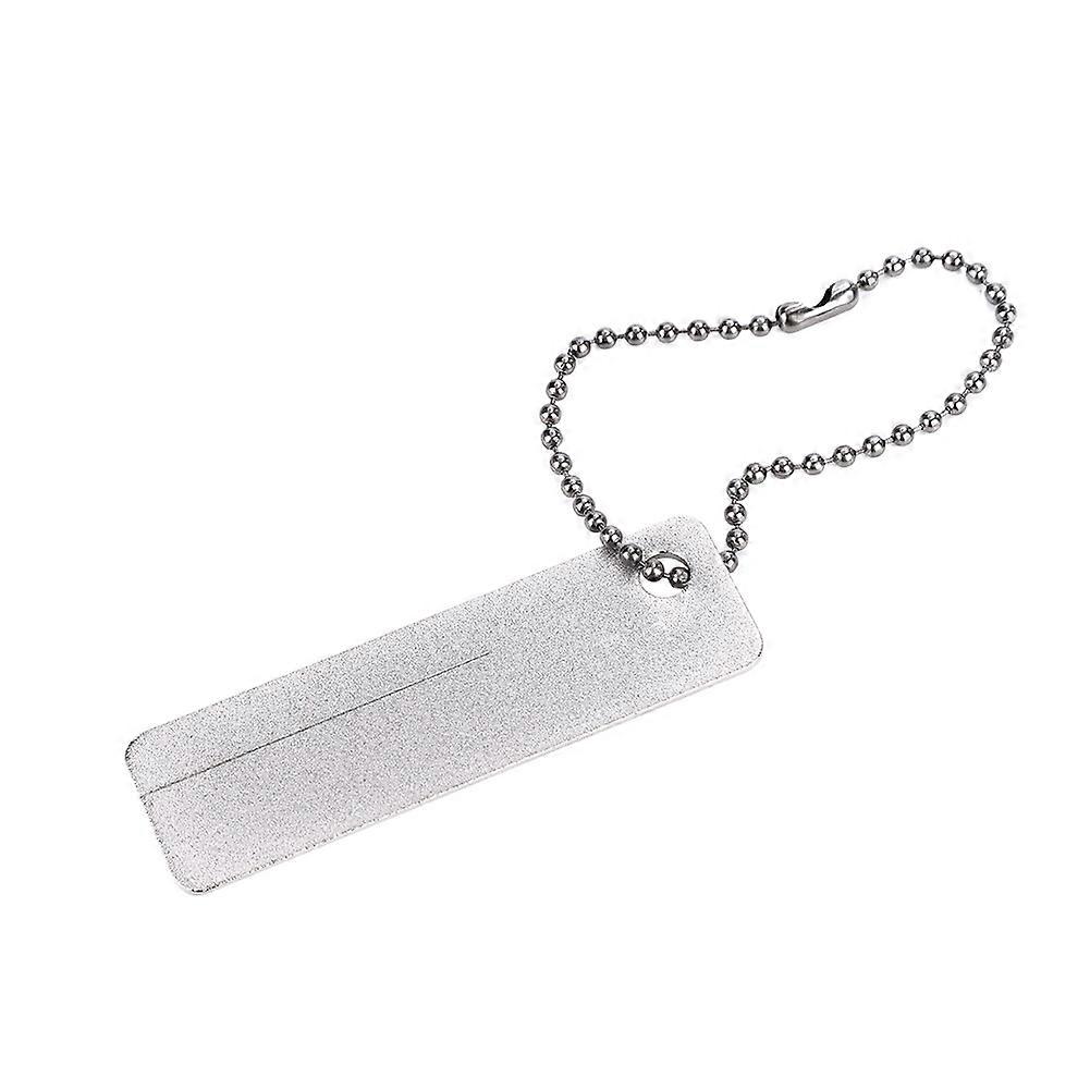 Outdoor Pocket Fish Hook Fishhook File Grinder Sharpener with Key Chain