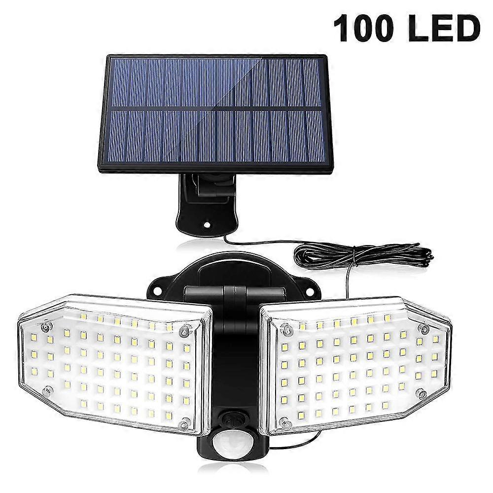 Split Solar Wall Light, Outdoor Solar Lamps With Motion Sensor,100 Led