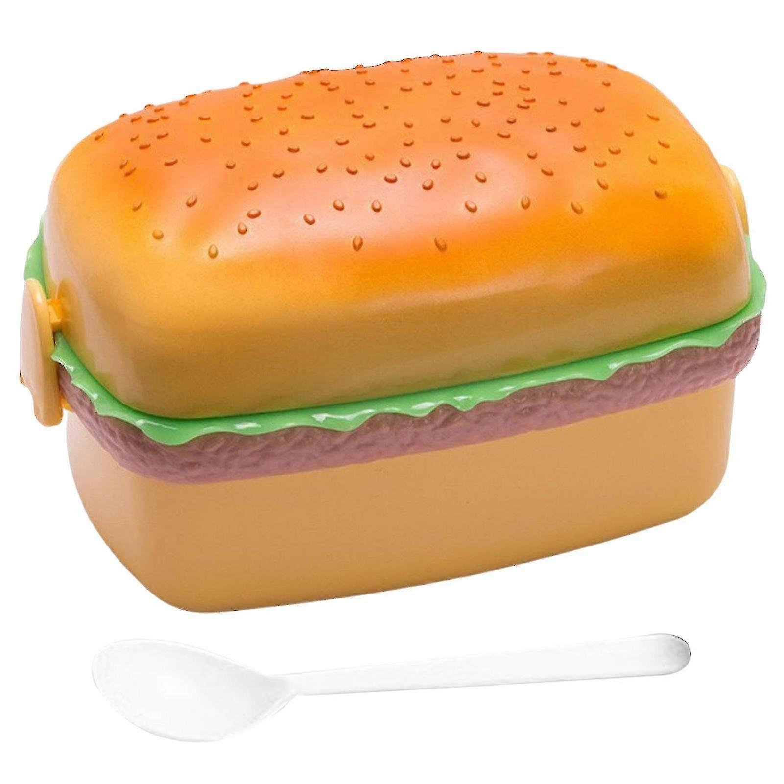 Bento Box With Tableware Cartoon Children School Food Container