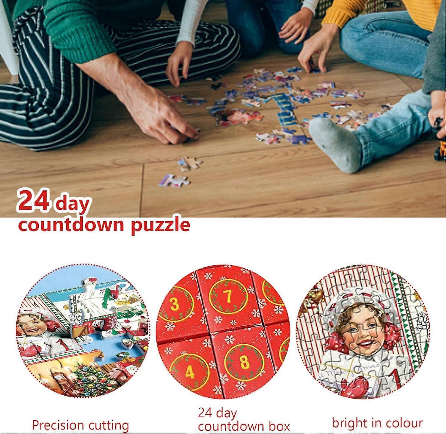 Dww-Christmas Advent Calendar 1000 Piece Puzzle Beauty Advent Calendar ...
