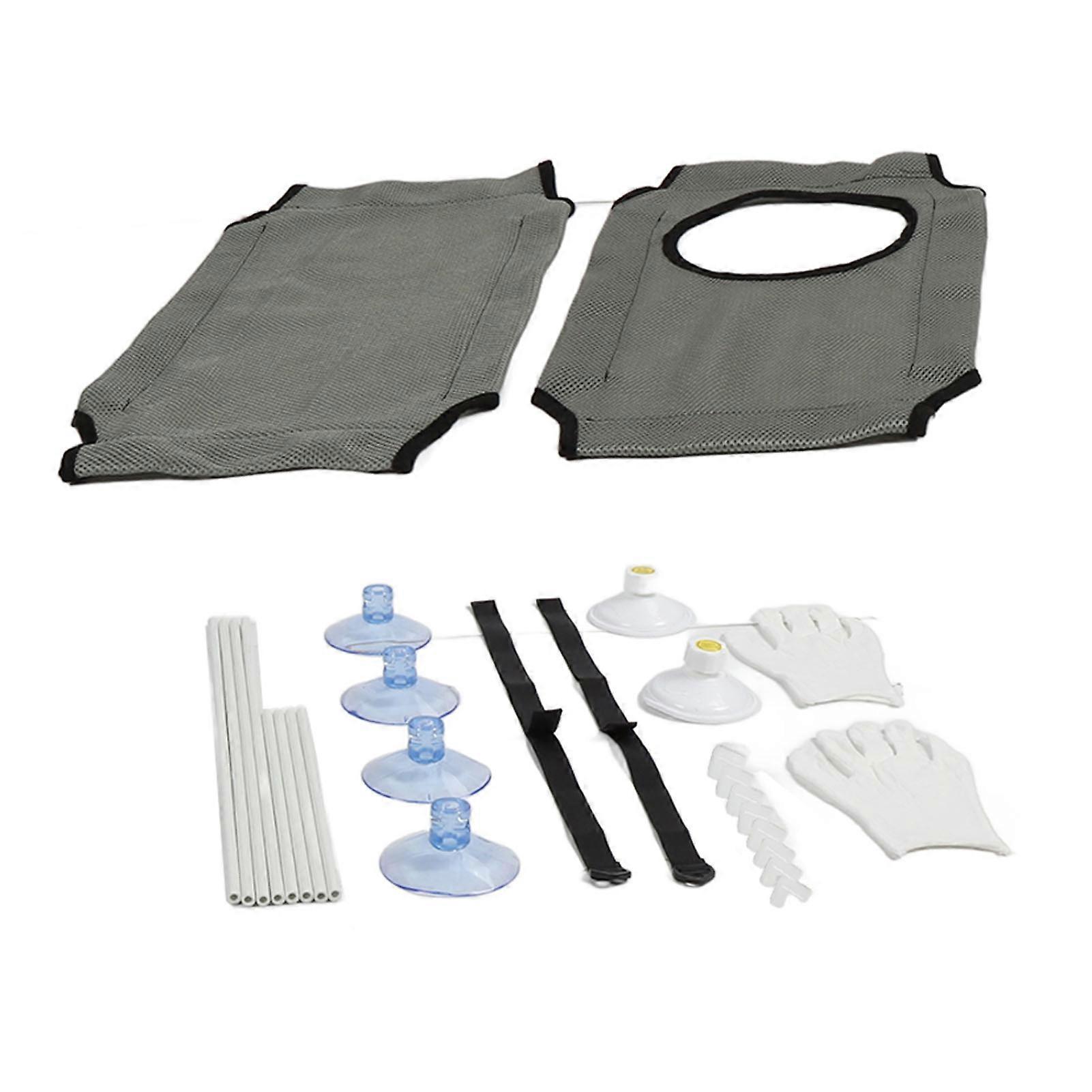 Cat Window Hammock Gray Double Layer Soft Fabric Seat Perch