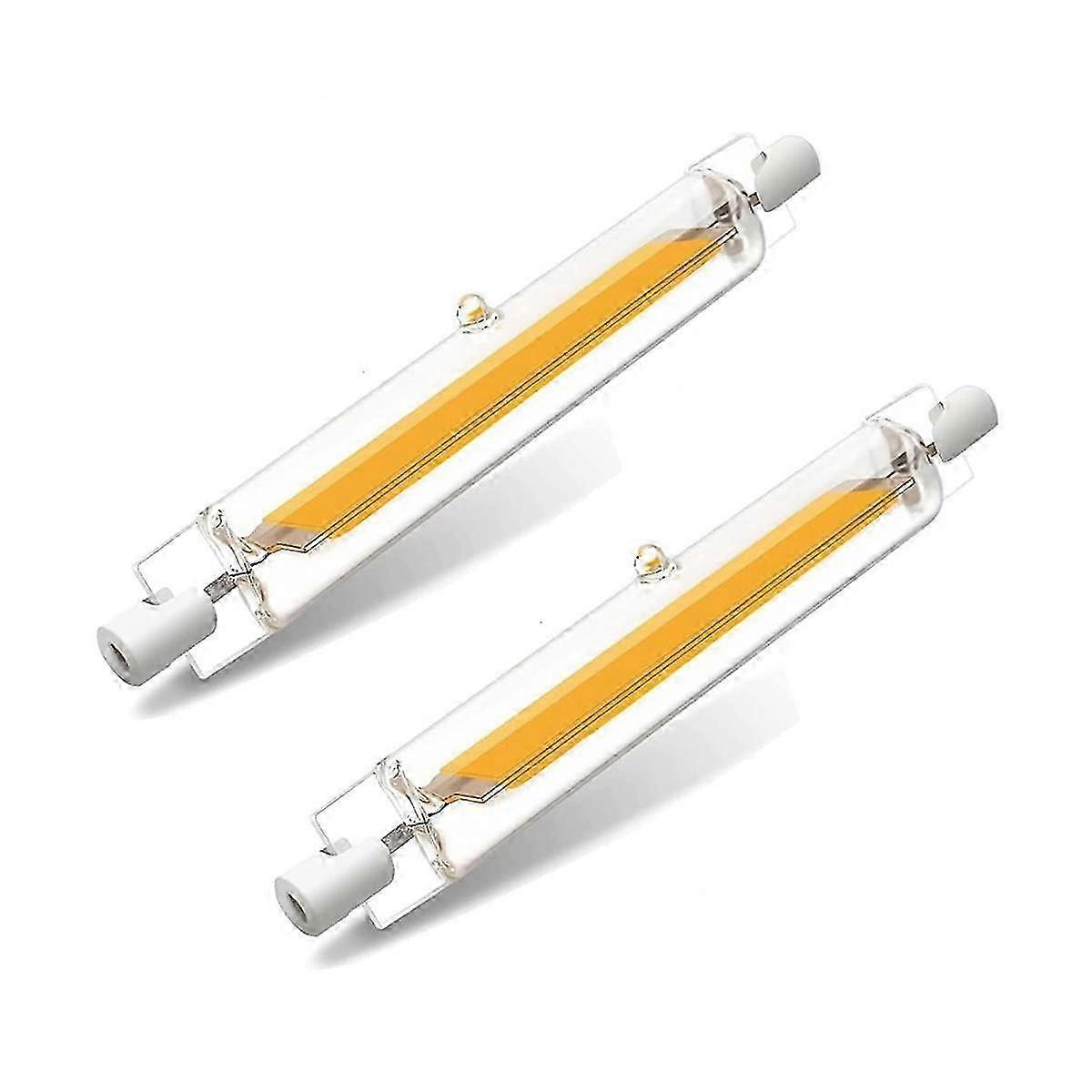 2Pcs R7S LED Bulbs 118mm - 20W Dimmable Replacement for 200W Halogen (Warm White)