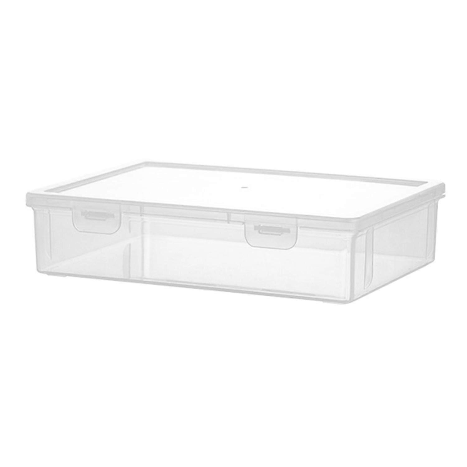 Dust-proof Document Storage Container Multifunctional Transparent Plastic Box for Data Certificate